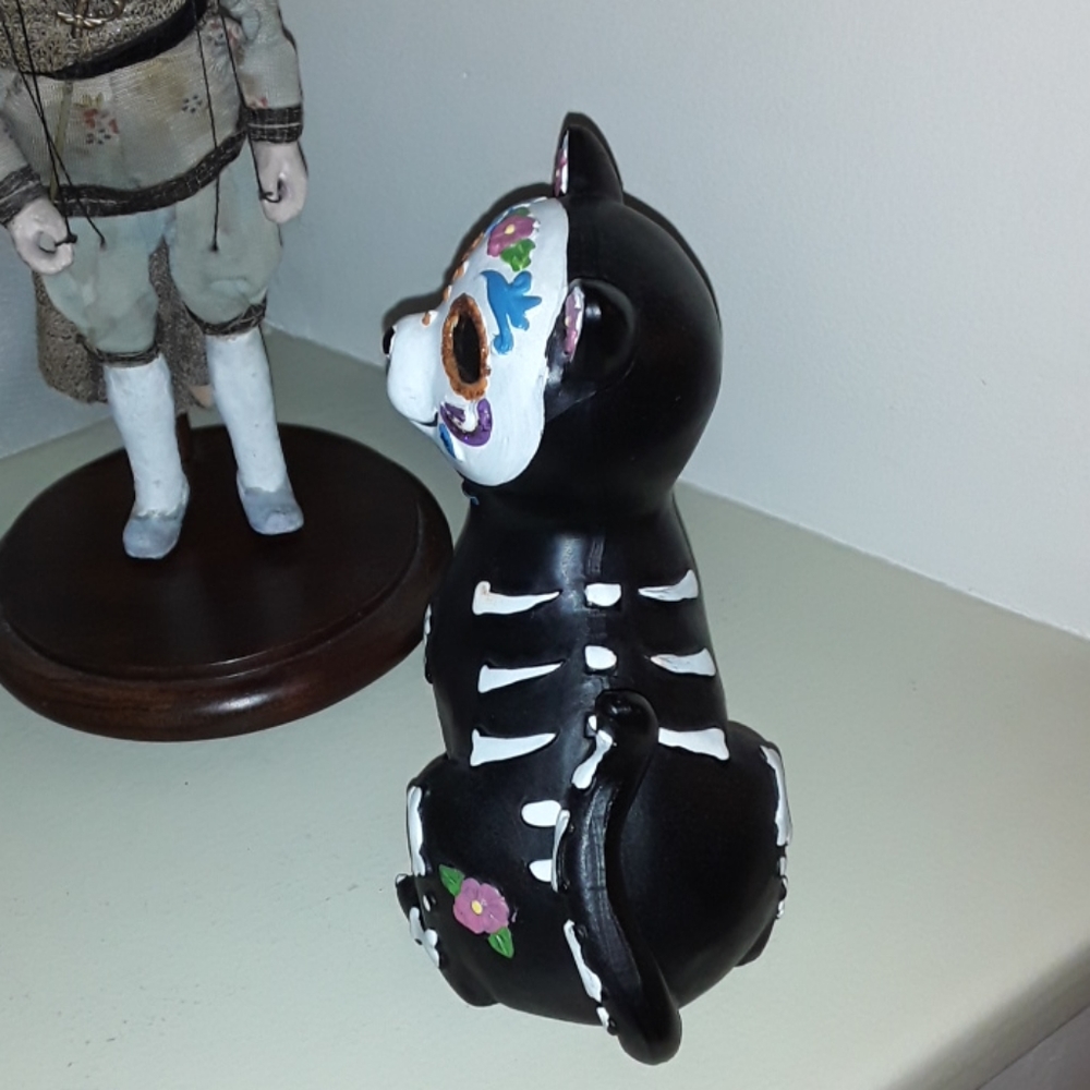 SOLD!!! NWOT Dia de los Muertos Kitty Cat - Picture 6 of 8